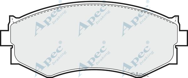 APEC BRAKING Комплект тормозных колодок, дисковый тормоз PAD666